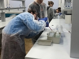 Stół wyspowy ćwiczeniowy do pracowni chemicznej